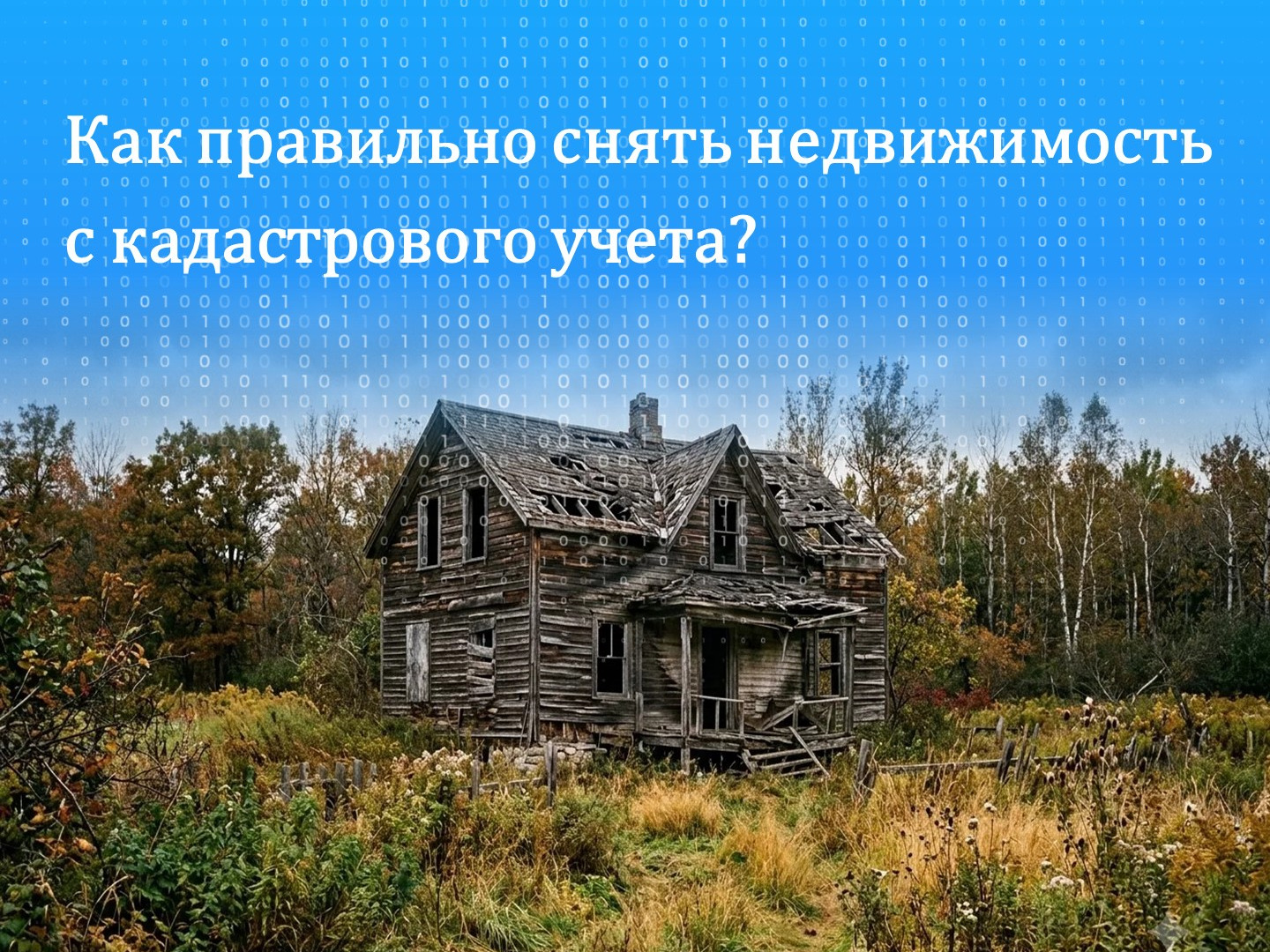 Объекта больше нет, а запись в реестре осталась. Как правильно снять недвижимость с кадастрового учета?.